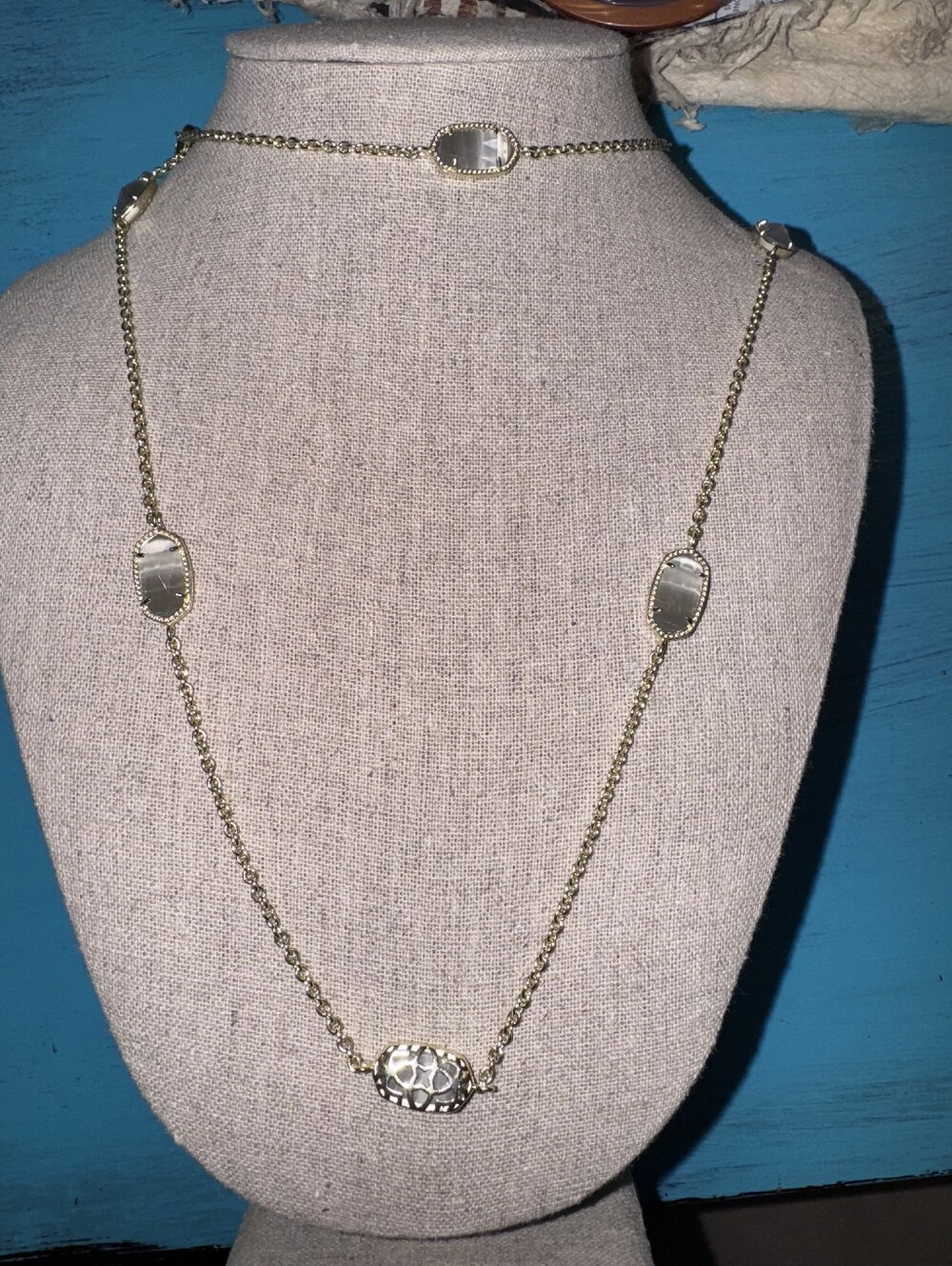 Gently Loved Like New Kendra Scott ™ Signed Long Station Necklace - Picture 2 of 5